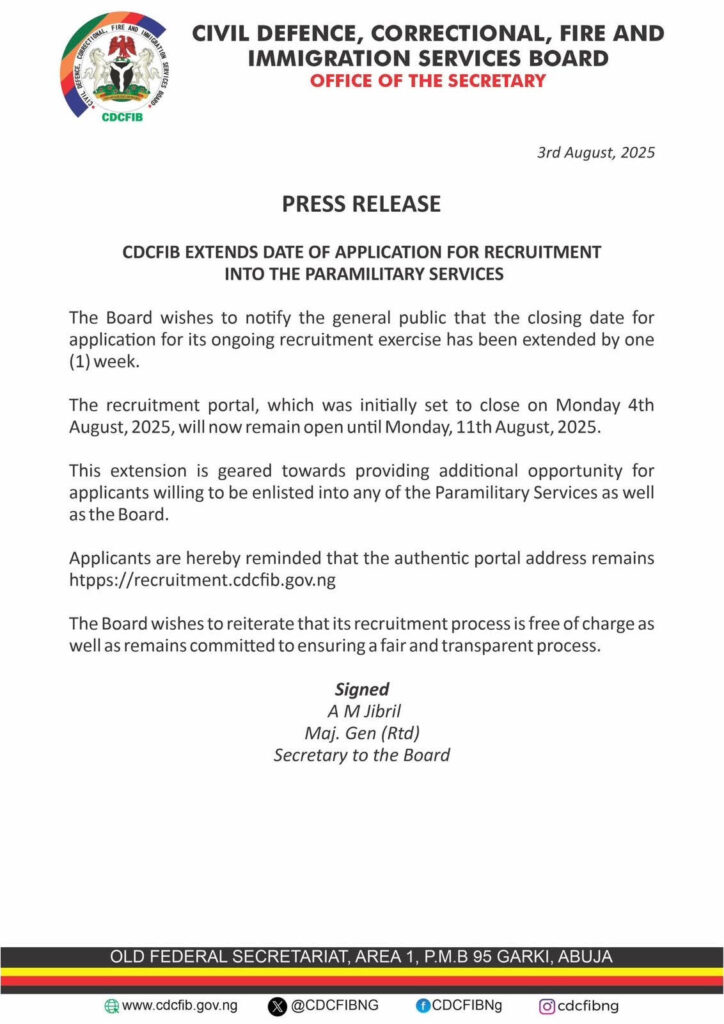 CDCFIB Closing Date 2025