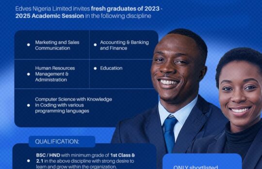 Edves Graduate Trainee Program