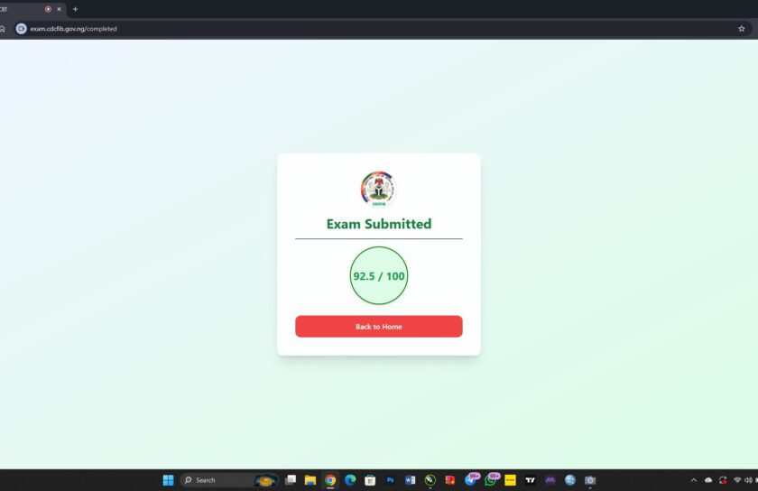 CDCFIB CBT Results for exam