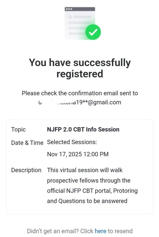 NJFP Exam Date and Time