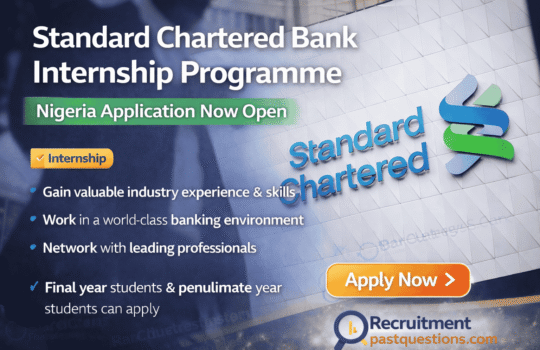 Standard Chartered Internship