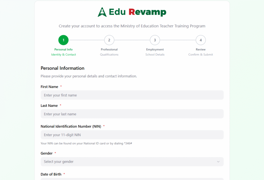 How to apply for EduRevamp Teacher Capacity Building Program