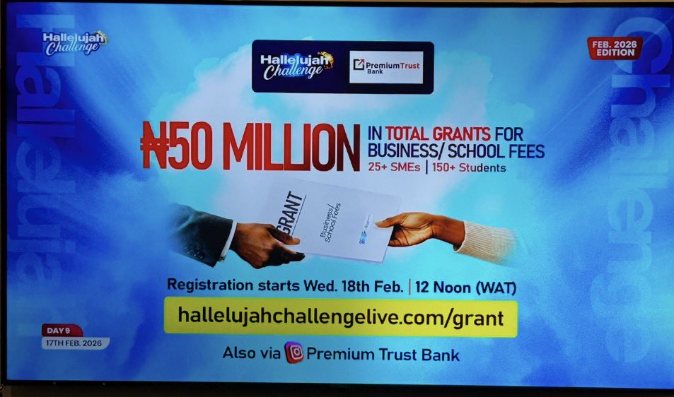 Hallelujah Challenge ₦50 Million Grant