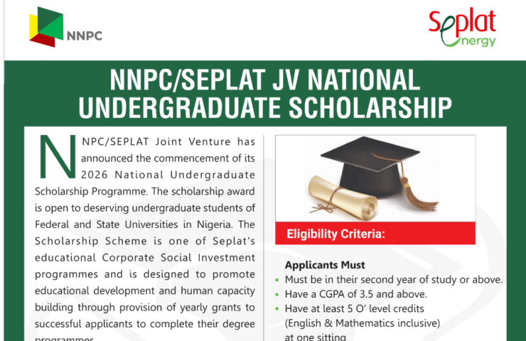 NNPCSeplat Scholarship