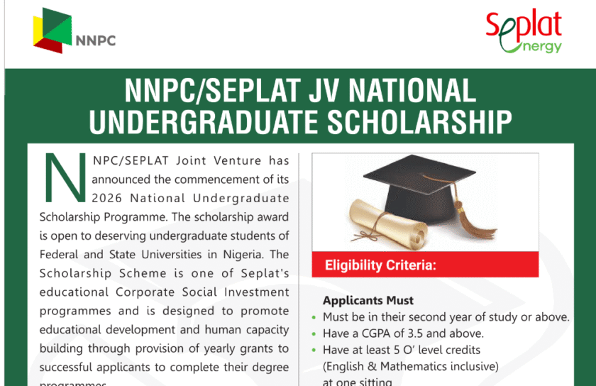 NNPCSeplat Scholarship